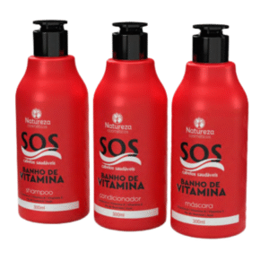 Kit Home Care SOS 300ML – Shampoo + Acondicionador + Máscara