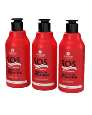 Kit Home Care SOS 300ML – Shampoo + Acondicionador + Máscara