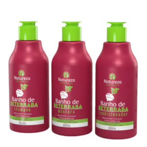 Kit Home Care Beterraba 300ML – Shampoo + Acondicionador + Máscara