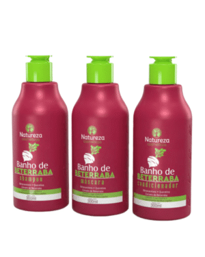Kit Home Care Beterraba 300ML – Shampoo + Acondicionador + Máscara