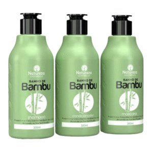 kKit Home Care Bambú 300ML – Shampoo + Acondicionador + Máscara