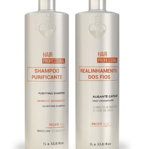 kit hair professional – realinhamento dos fios love potion (2 x 1l)
