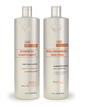 kit hair professional – realinhamento dos fios love potion (2 x 1l)
