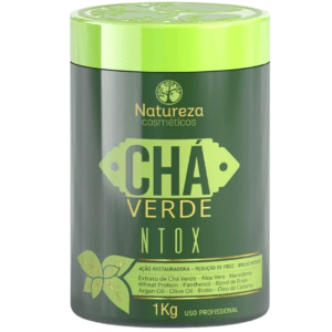 botox capilar ntox té verde 1kg – control de frizz y reestructuración natureza cosméticos