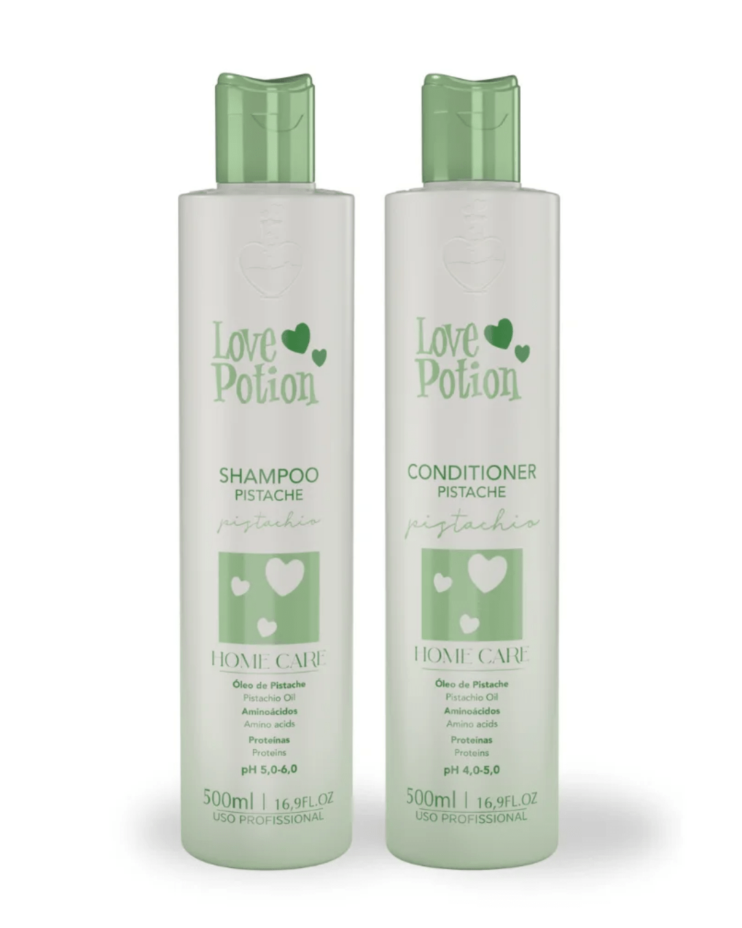 kit home care pistacho 500ml – shampoo + acondicionador love potion kit home care pistacho 500ml – shampoo + acondicionador love potion
