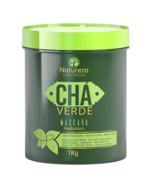 máscara chá verde 1kg natureza cosméticos